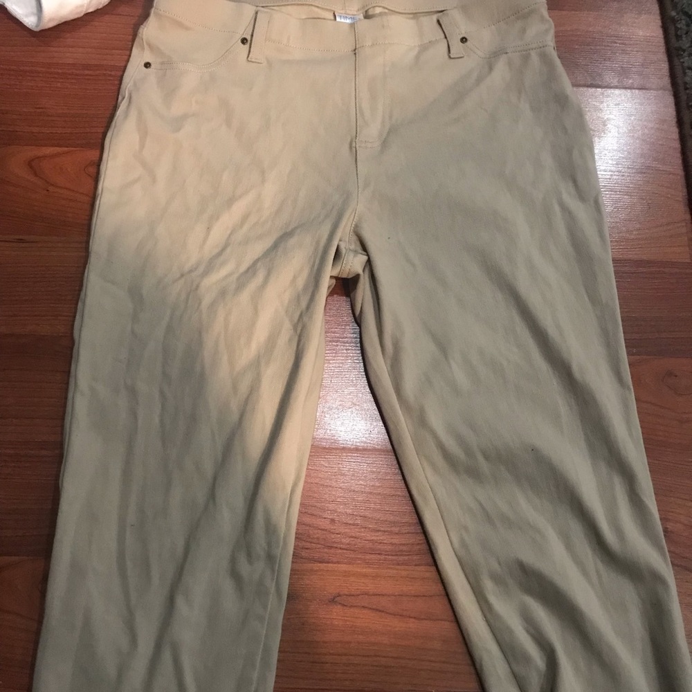 Time and Tru khaki stretch pants.